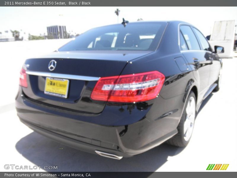 Black / Black 2011 Mercedes-Benz E 350 Sedan