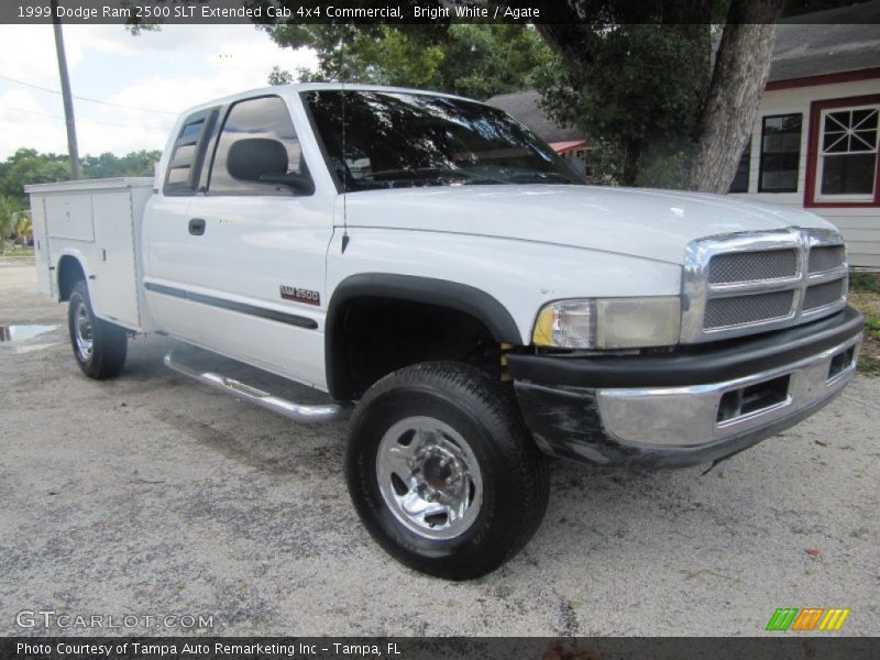 Bright White / Agate 1999 Dodge Ram 2500 SLT Extended Cab 4x4 Commercial