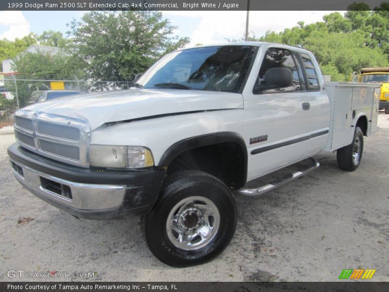 Bright White / Agate 1999 Dodge Ram 2500 SLT Extended Cab 4x4 Commercial