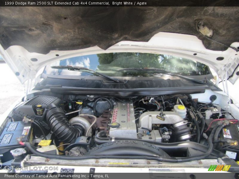 Bright White / Agate 1999 Dodge Ram 2500 SLT Extended Cab 4x4 Commercial