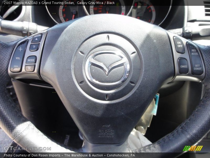 Galaxy Gray Mica / Black 2007 Mazda MAZDA3 s Grand Touring Sedan