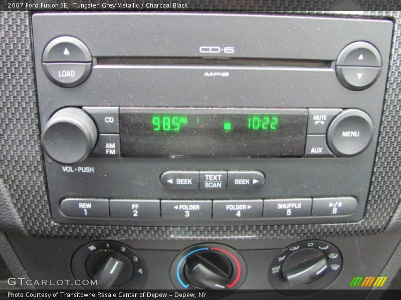 Tungsten Grey Metallic / Charcoal Black 2007 Ford Fusion SE