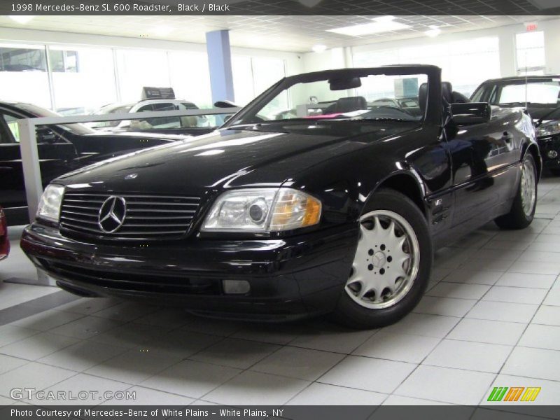 Black / Black 1998 Mercedes-Benz SL 600 Roadster