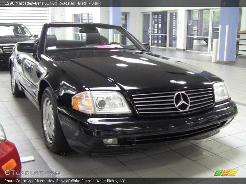 Black / Black 1998 Mercedes-Benz SL 600 Roadster