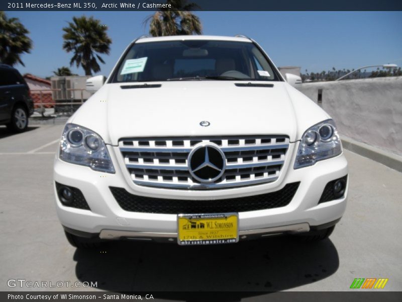 Arctic White / Cashmere 2011 Mercedes-Benz ML 350