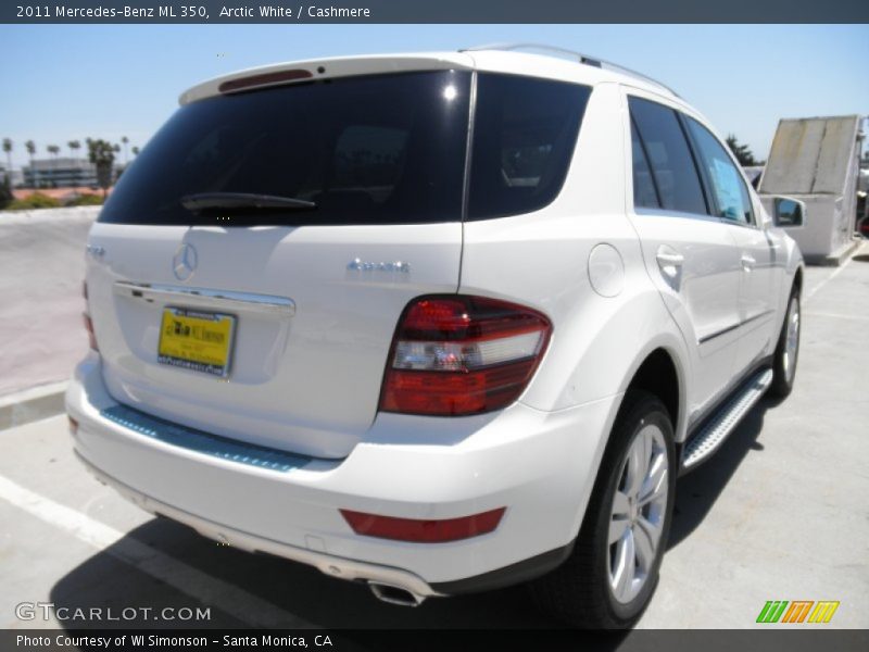 Arctic White / Cashmere 2011 Mercedes-Benz ML 350