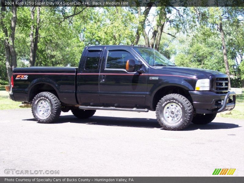Black / Medium Flint 2004 Ford F250 Super Duty FX4 SuperCab 4x4
