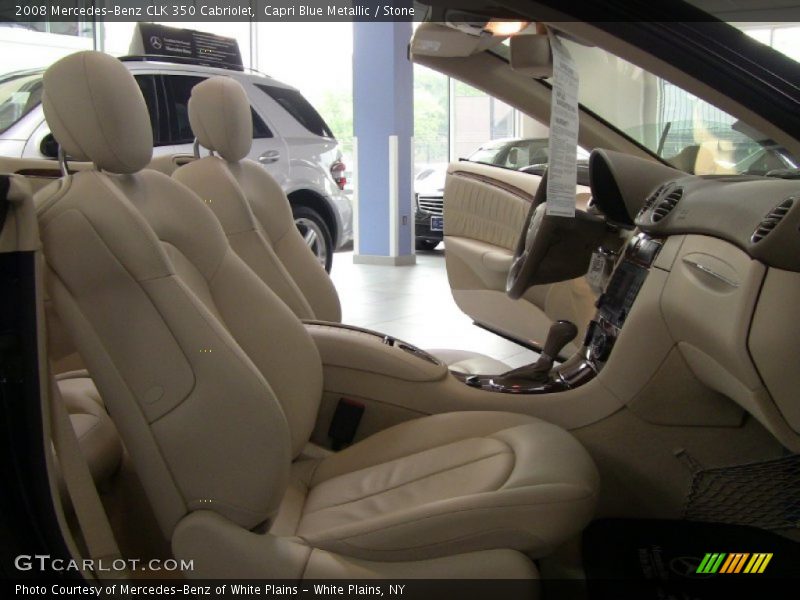 Capri Blue Metallic / Stone 2008 Mercedes-Benz CLK 350 Cabriolet