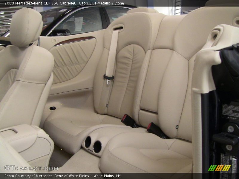 Capri Blue Metallic / Stone 2008 Mercedes-Benz CLK 350 Cabriolet