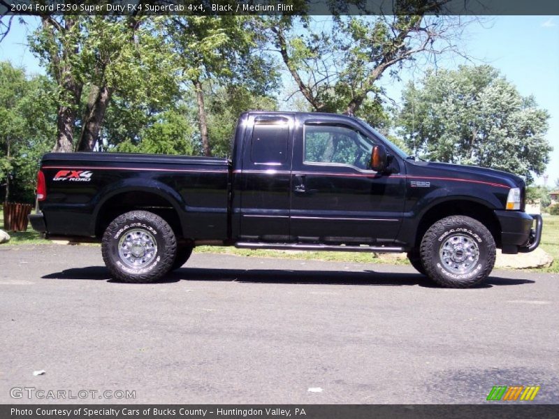 Black / Medium Flint 2004 Ford F250 Super Duty FX4 SuperCab 4x4