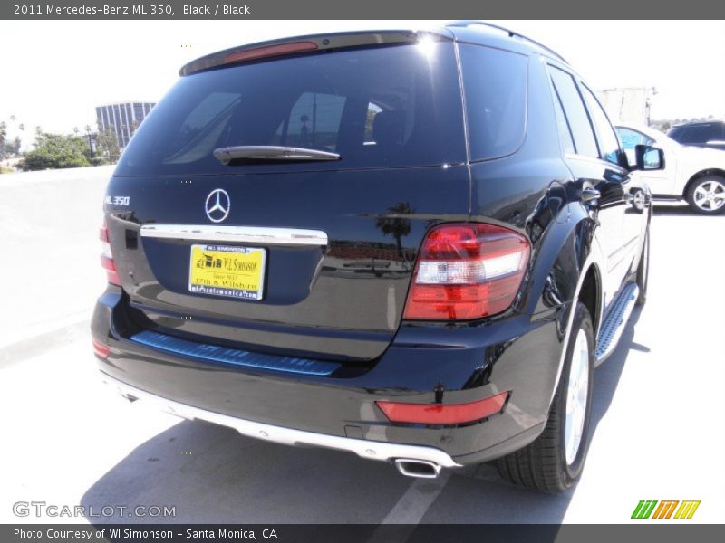Black / Black 2011 Mercedes-Benz ML 350