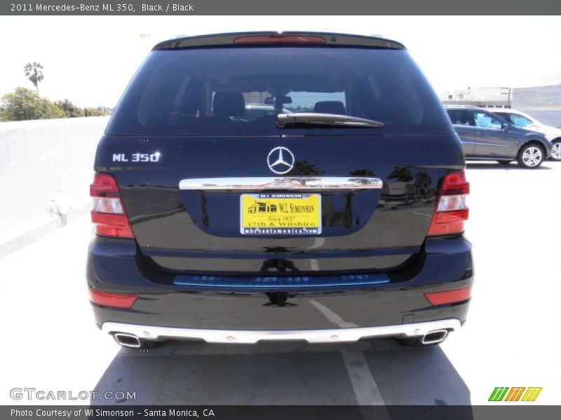 Black / Black 2011 Mercedes-Benz ML 350