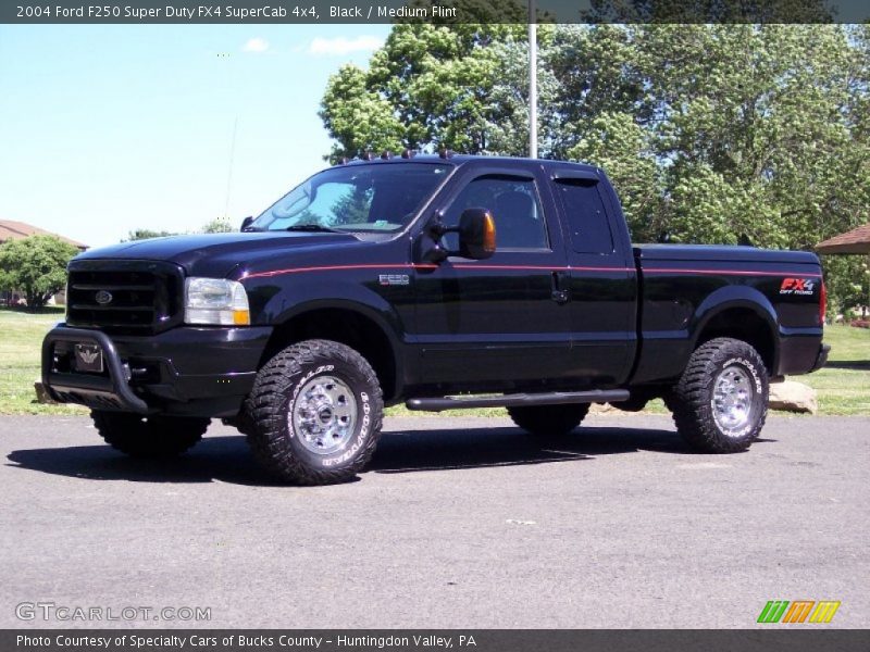 Black / Medium Flint 2004 Ford F250 Super Duty FX4 SuperCab 4x4