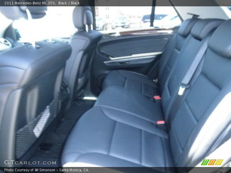 Black / Black 2011 Mercedes-Benz ML 350