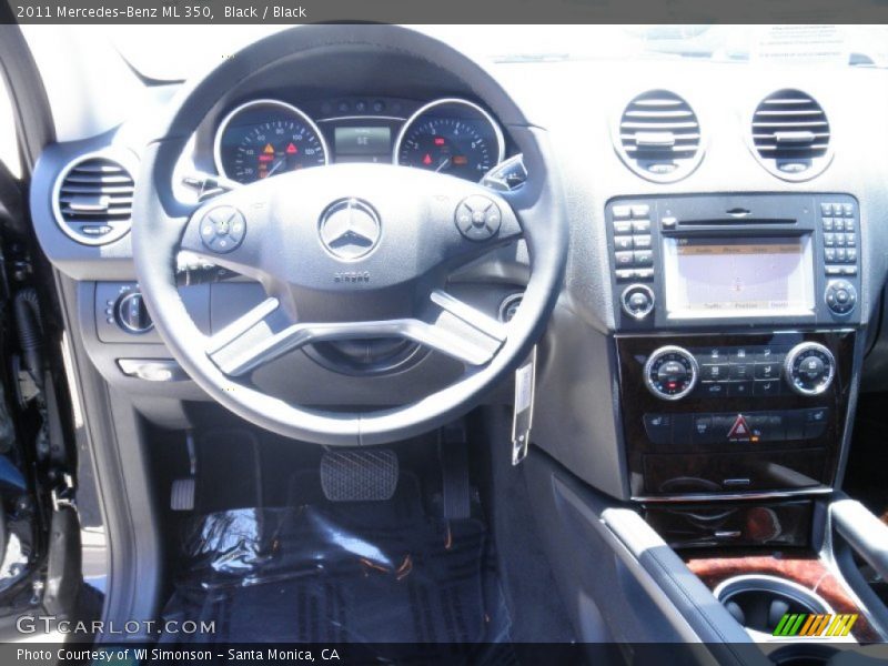 Black / Black 2011 Mercedes-Benz ML 350