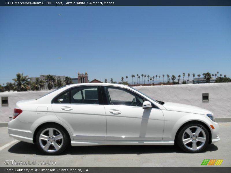 Arctic White / Almond/Mocha 2011 Mercedes-Benz C 300 Sport