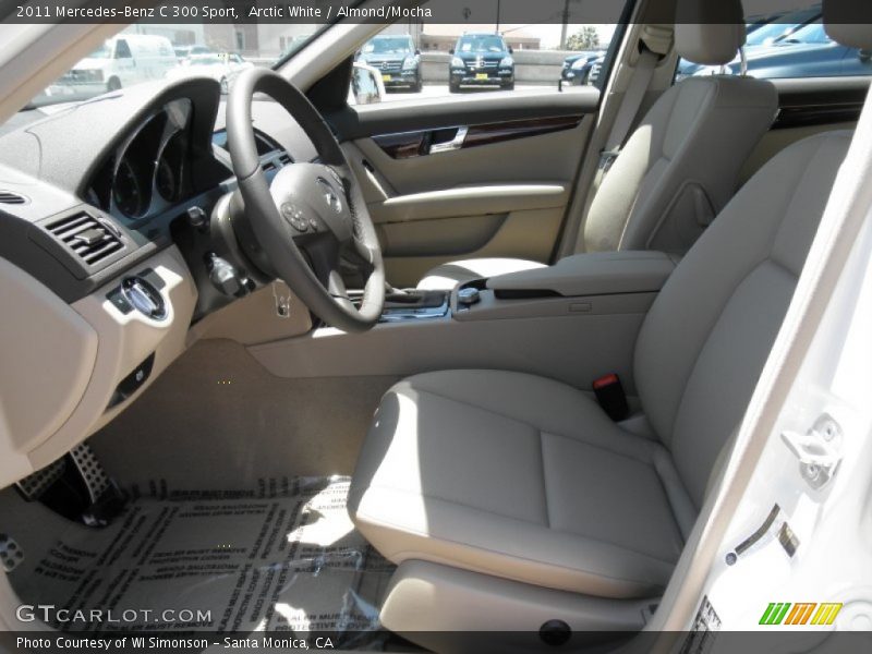 Arctic White / Almond/Mocha 2011 Mercedes-Benz C 300 Sport