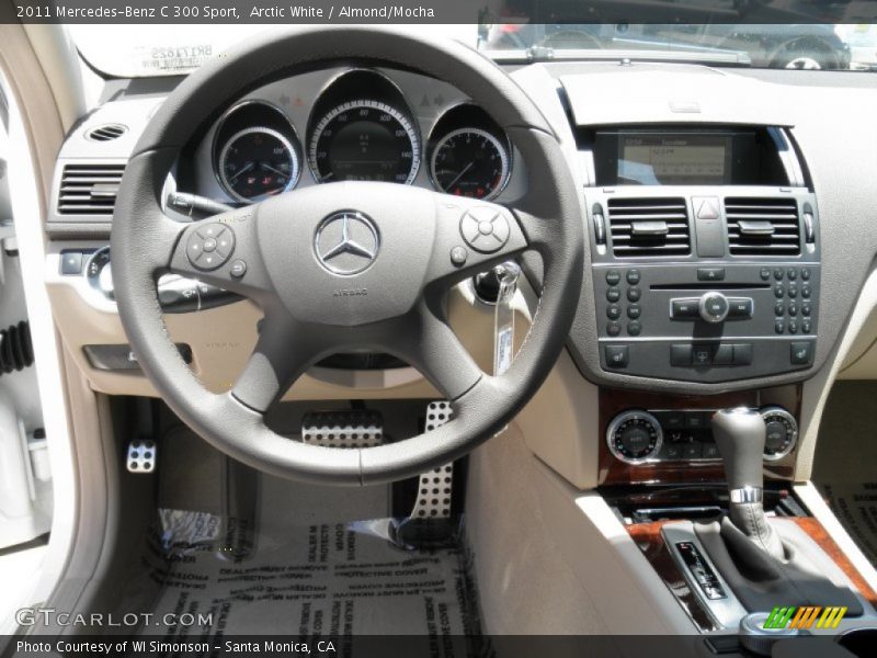 Arctic White / Almond/Mocha 2011 Mercedes-Benz C 300 Sport