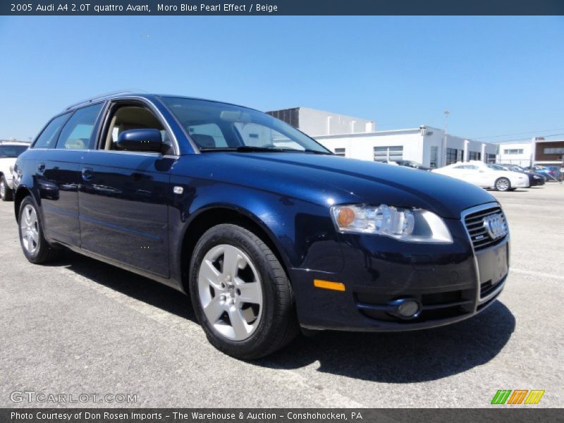 Moro Blue Pearl Effect / Beige 2005 Audi A4 2.0T quattro Avant