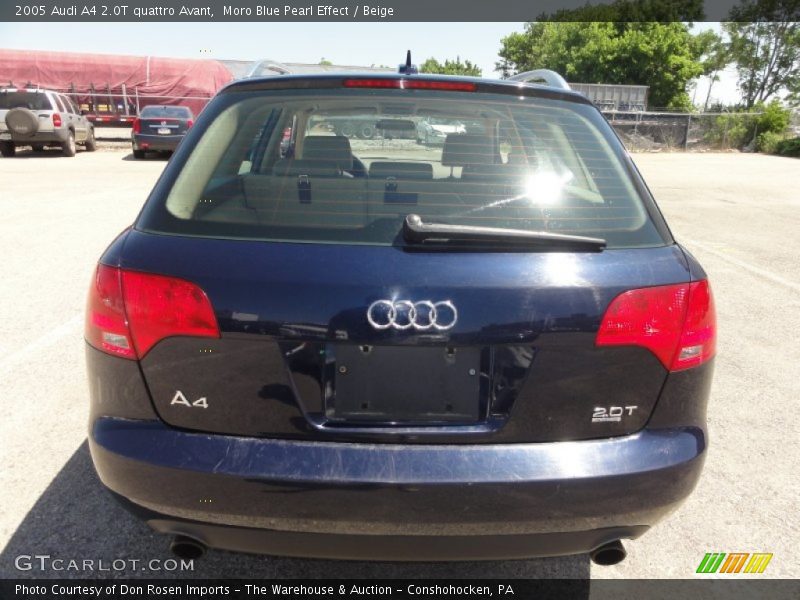 Moro Blue Pearl Effect / Beige 2005 Audi A4 2.0T quattro Avant