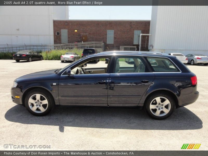 Moro Blue Pearl Effect / Beige 2005 Audi A4 2.0T quattro Avant