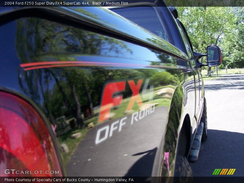 Black / Medium Flint 2004 Ford F250 Super Duty FX4 SuperCab 4x4