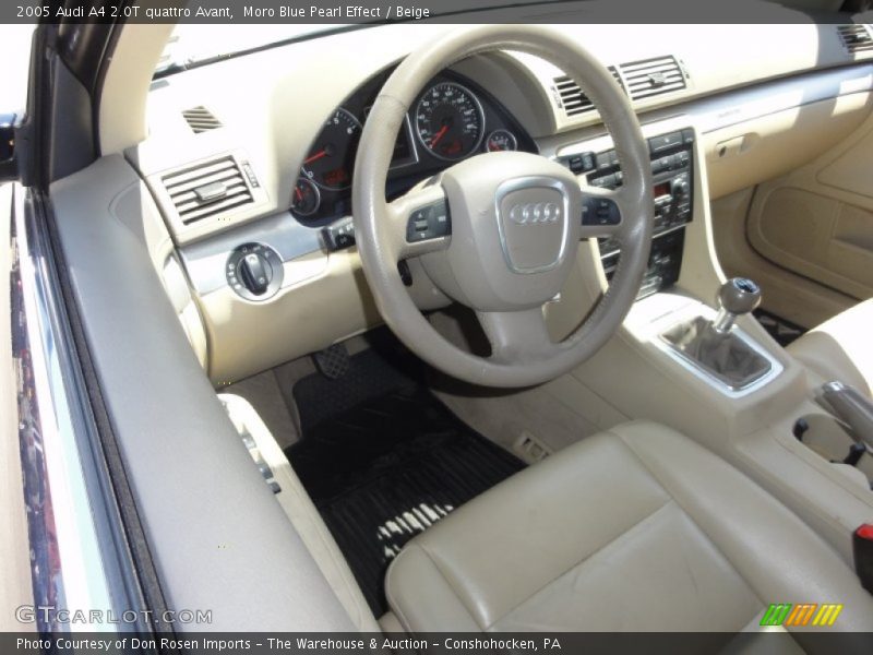 Moro Blue Pearl Effect / Beige 2005 Audi A4 2.0T quattro Avant