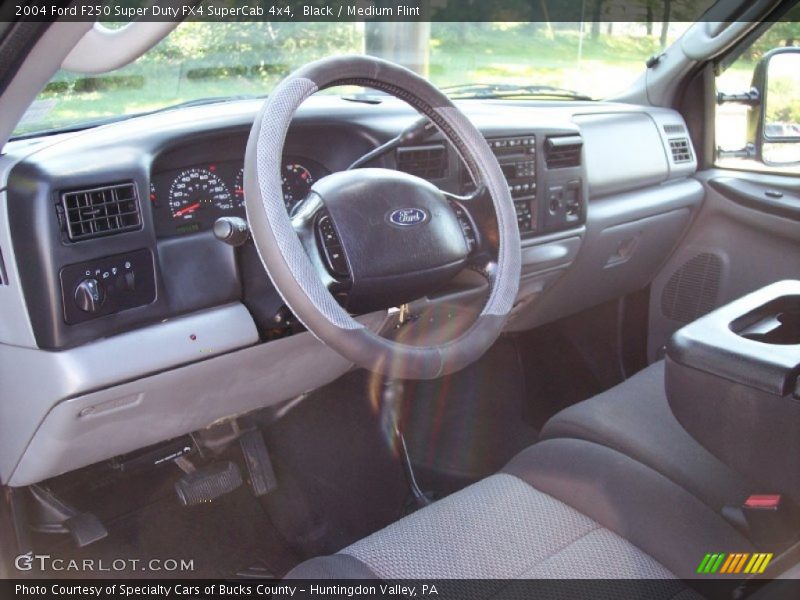 Black / Medium Flint 2004 Ford F250 Super Duty FX4 SuperCab 4x4