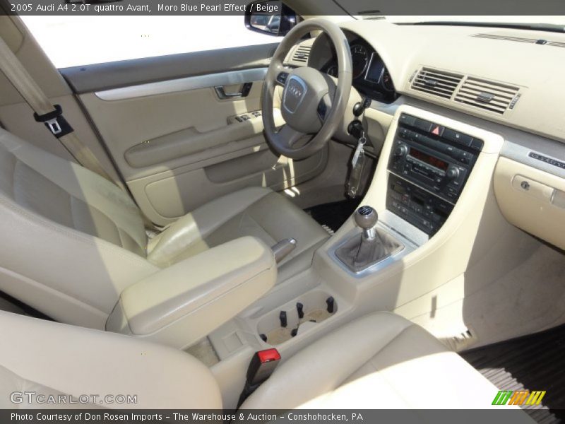 Moro Blue Pearl Effect / Beige 2005 Audi A4 2.0T quattro Avant