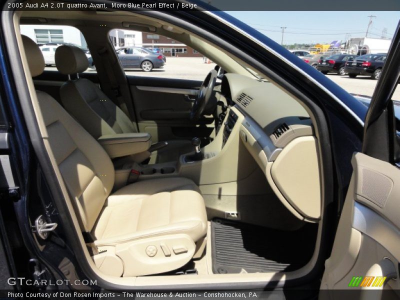 Moro Blue Pearl Effect / Beige 2005 Audi A4 2.0T quattro Avant