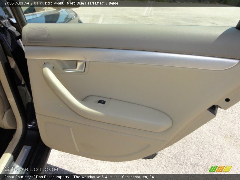 Moro Blue Pearl Effect / Beige 2005 Audi A4 2.0T quattro Avant