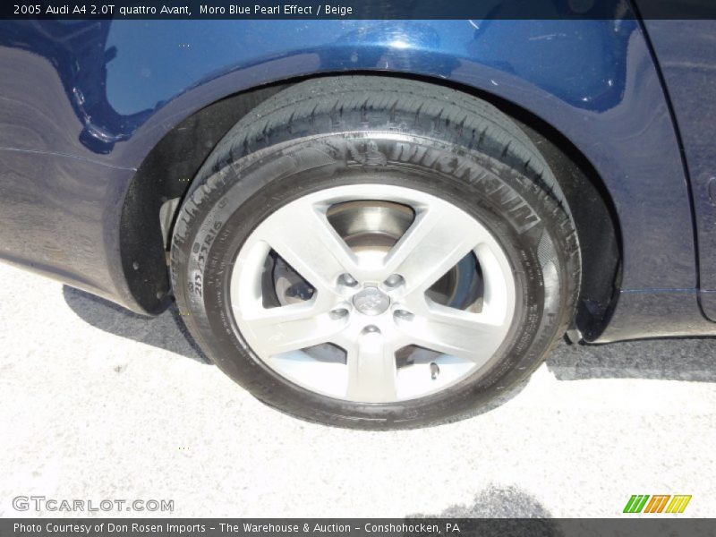 Moro Blue Pearl Effect / Beige 2005 Audi A4 2.0T quattro Avant
