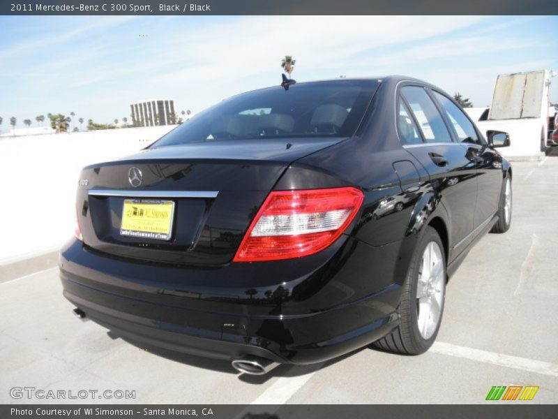 Black / Black 2011 Mercedes-Benz C 300 Sport