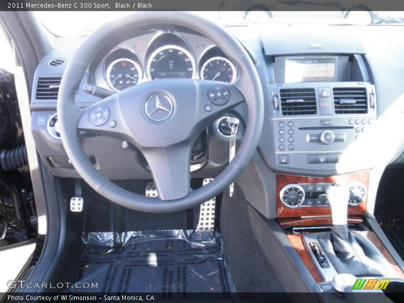 Black / Black 2011 Mercedes-Benz C 300 Sport