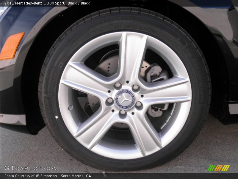 Black / Black 2011 Mercedes-Benz C 300 Sport