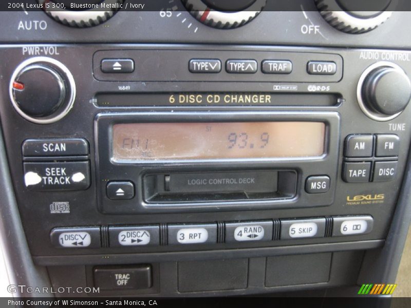 Bluestone Metallic / Ivory 2004 Lexus IS 300