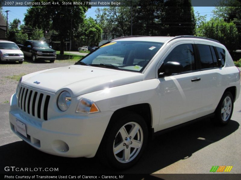 Stone White / Pastel Pebble Beige 2007 Jeep Compass Sport 4x4