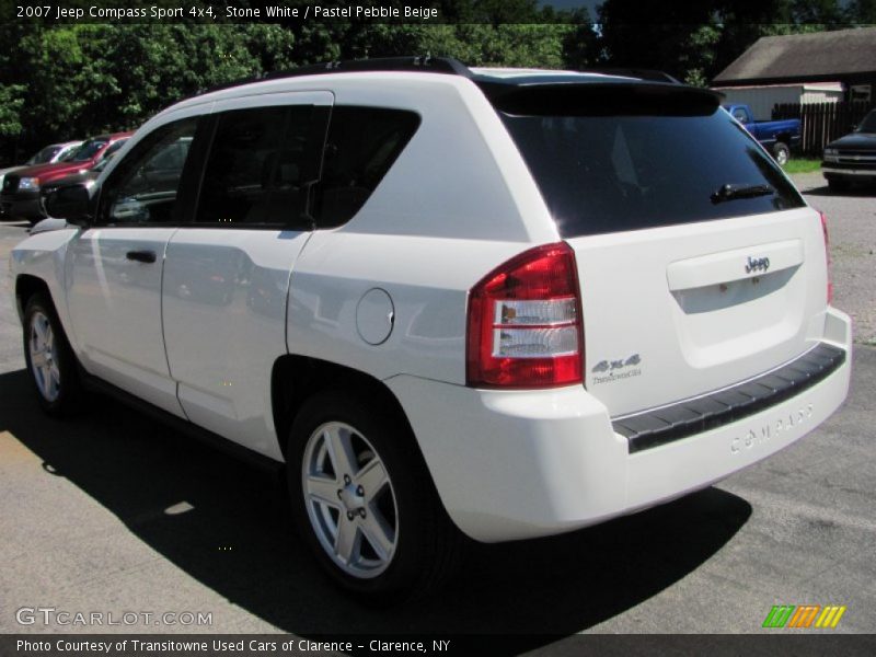Stone White / Pastel Pebble Beige 2007 Jeep Compass Sport 4x4