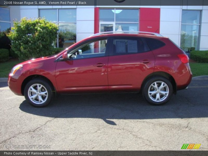 Venom Red Pearl / Black 2008 Nissan Rogue SL AWD