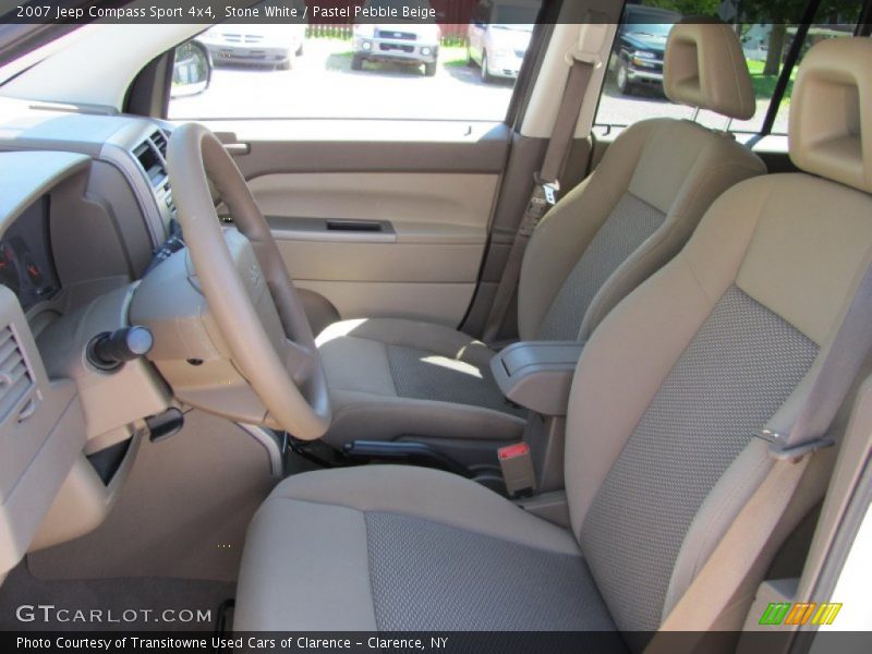 Stone White / Pastel Pebble Beige 2007 Jeep Compass Sport 4x4