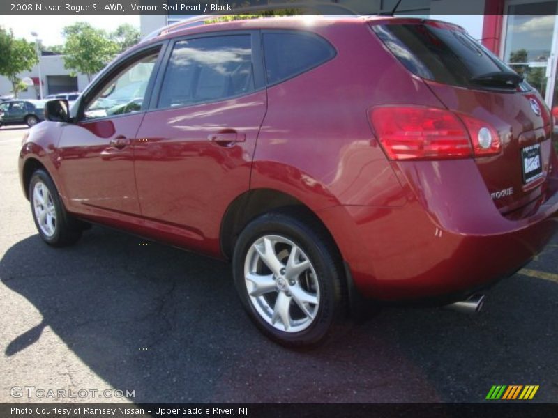 Venom Red Pearl / Black 2008 Nissan Rogue SL AWD