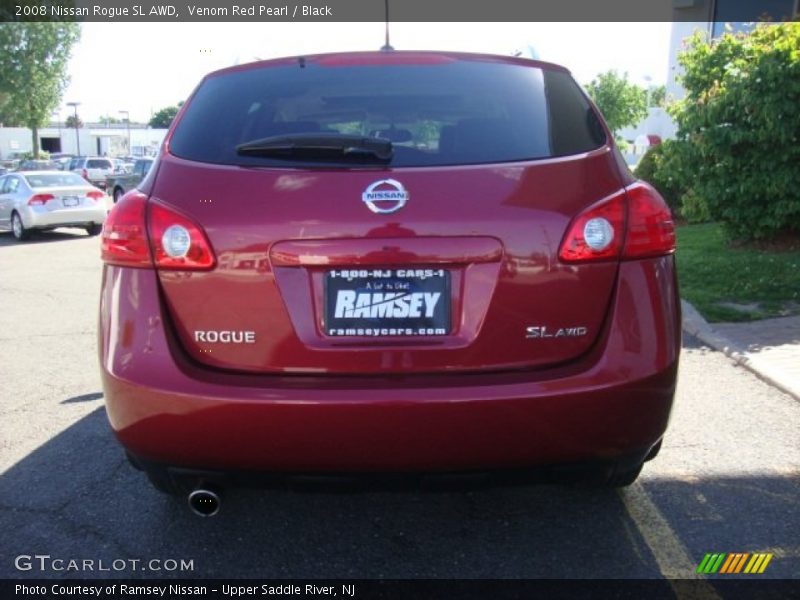 Venom Red Pearl / Black 2008 Nissan Rogue SL AWD