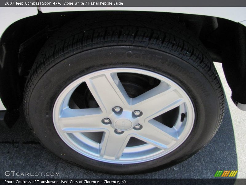 Stone White / Pastel Pebble Beige 2007 Jeep Compass Sport 4x4