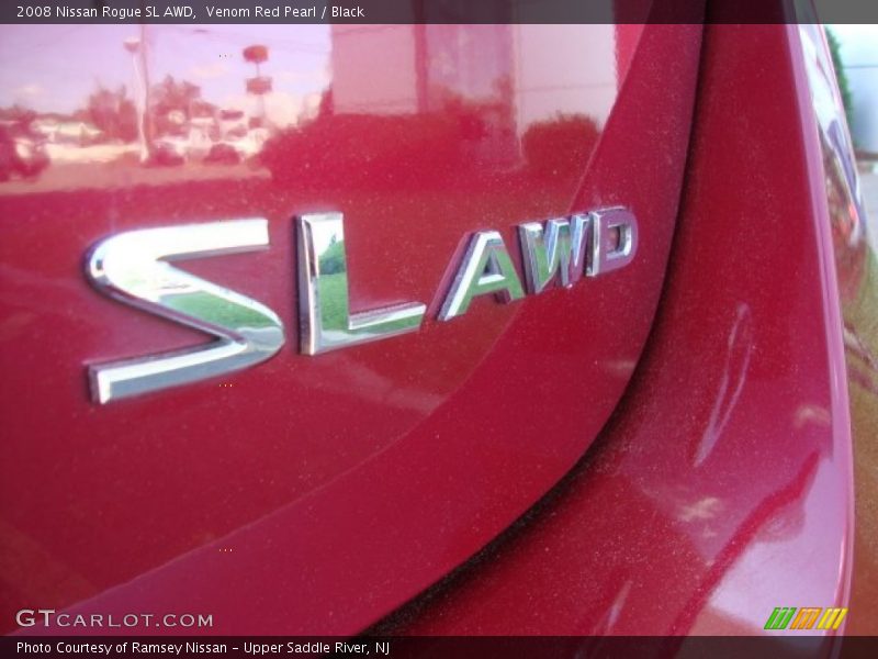 Venom Red Pearl / Black 2008 Nissan Rogue SL AWD
