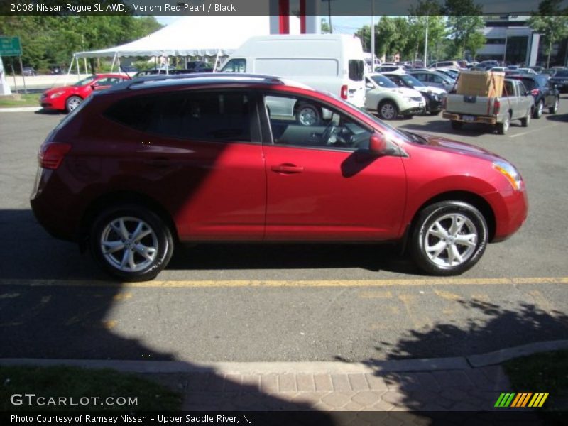 Venom Red Pearl / Black 2008 Nissan Rogue SL AWD