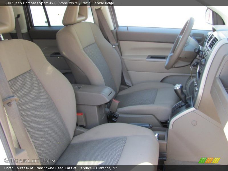 Stone White / Pastel Pebble Beige 2007 Jeep Compass Sport 4x4