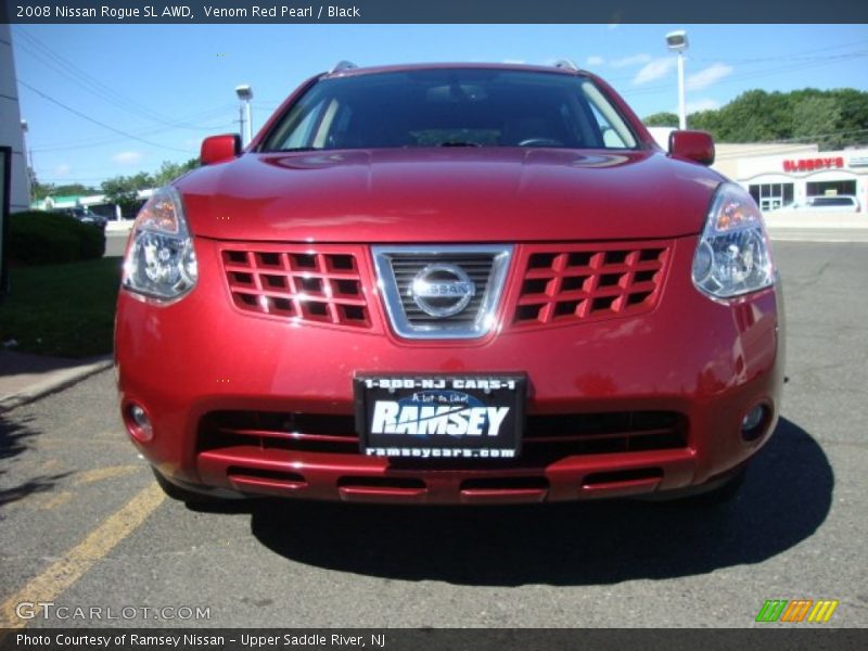 Venom Red Pearl / Black 2008 Nissan Rogue SL AWD