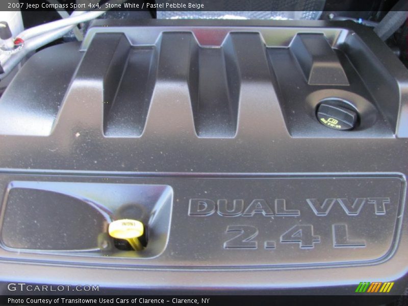 Stone White / Pastel Pebble Beige 2007 Jeep Compass Sport 4x4