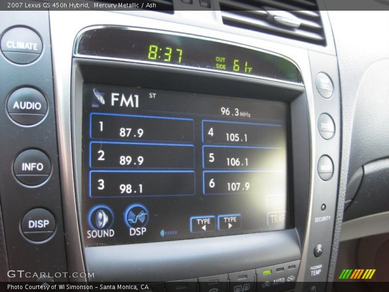 Mercury Metallic / Ash 2007 Lexus GS 450h Hybrid
