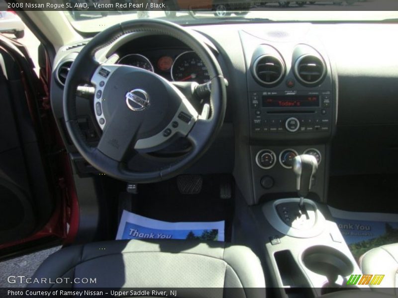 Venom Red Pearl / Black 2008 Nissan Rogue SL AWD